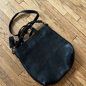 Madewell Leather Zip Top Transport Bag